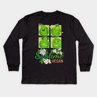 Sublime Vegan - Punny Garden Kids Long Sleeve T-Shirt